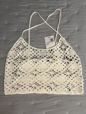 Forever 21 Crotchet Knit Crop Top